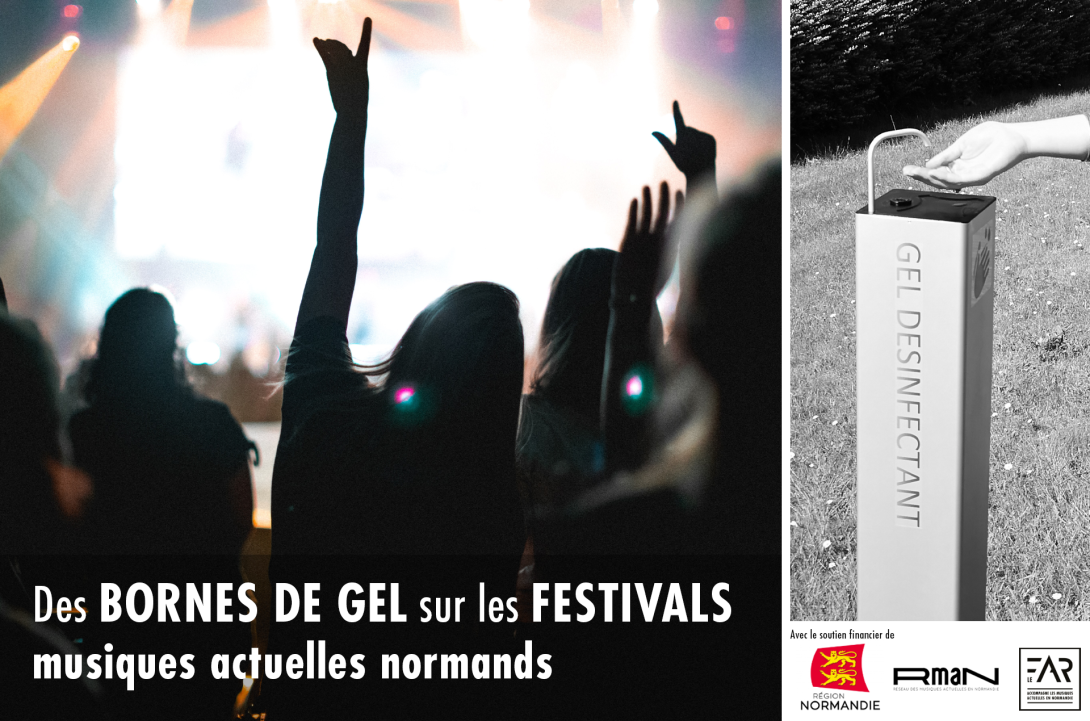Des BORNES DE GEL sur les FESTIVALS musiques actuelles normands