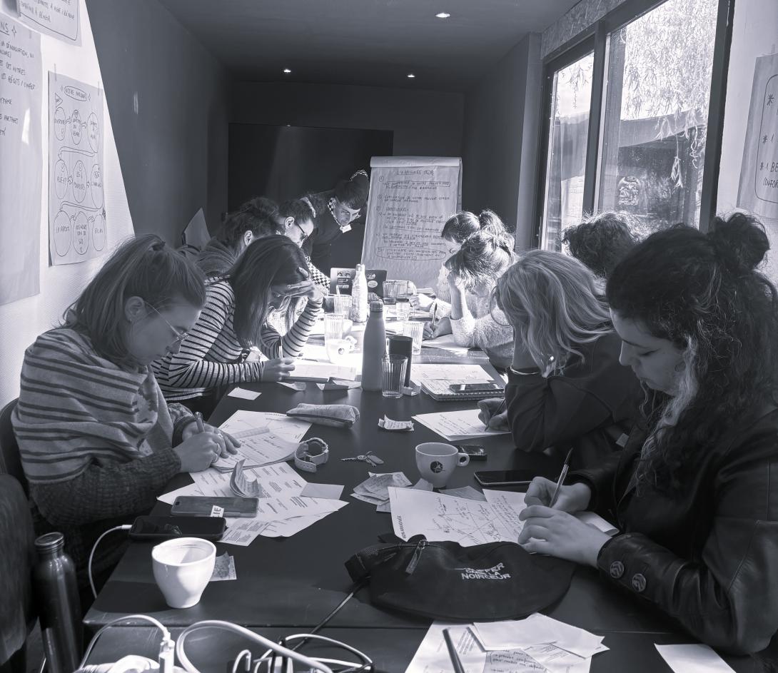Les participantes en formation.